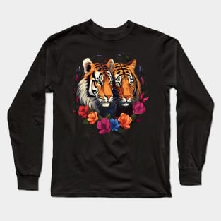 Siberian Tiger Couple Valentine Long Sleeve T-Shirt